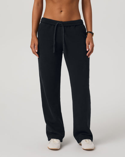 Restore Straight Leg Sweatpant - Long Washed Black Pant - Vuori