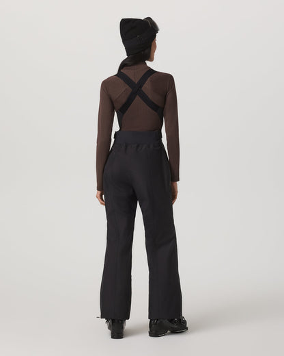 Women's Taika Snow Bib Black Ski/Board Bottoms - Vuori