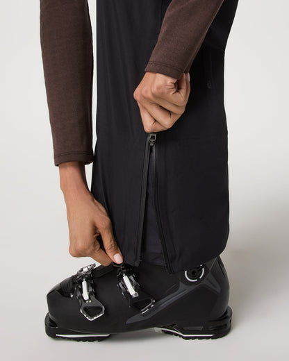 Women's Taika Snow Bib Black Ski/Board Bottoms - Vuori
