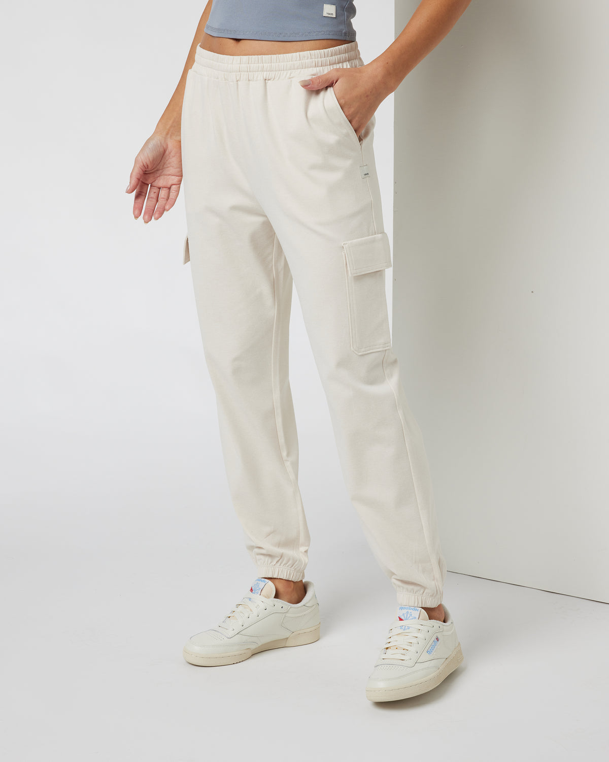 Boyfriend Cargo Sweatpant Milkweed Heather - Vuori