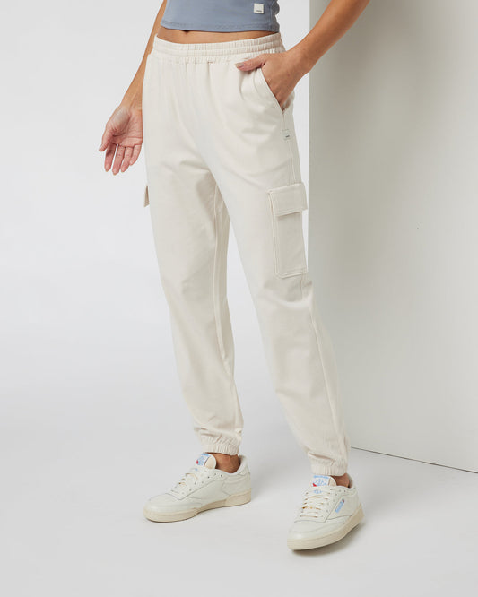 Boyfriend Cargo Sweatpant Milkweed Heather - Vuori