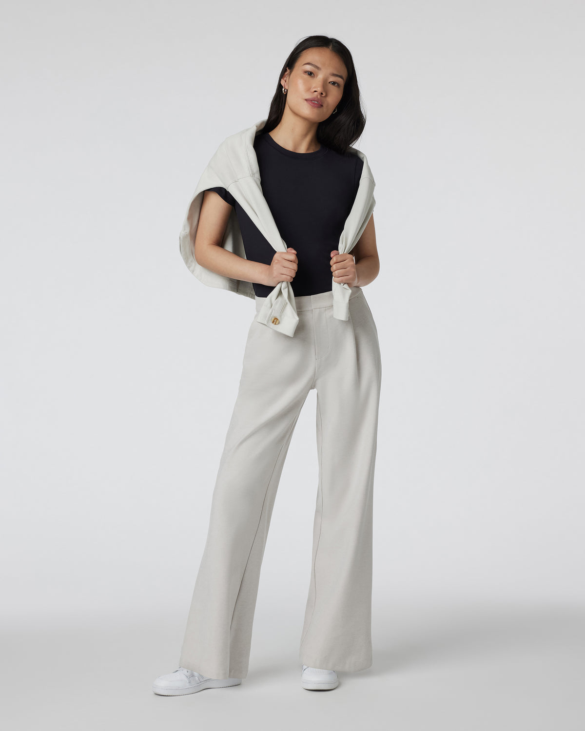 Elevation Trouser Ecru Heather High-Rise Pants - Vuori