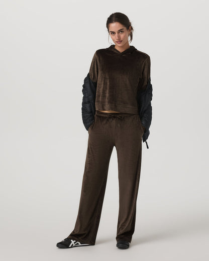 Haven Straight Leg Women's Dark Java Pull-On Pants - Vuori