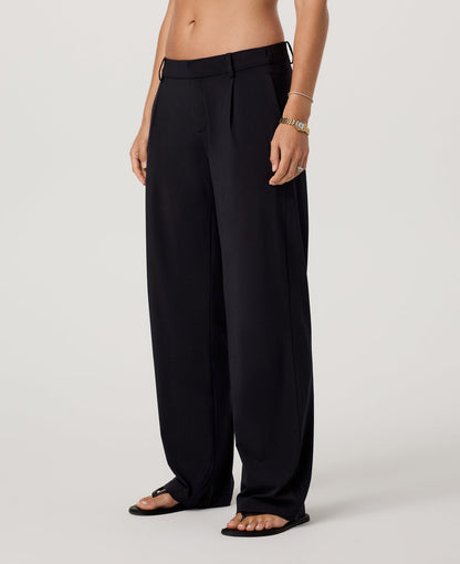 Villa Low Slung Trouser Women's Black Low-Rise Pants - Vuori