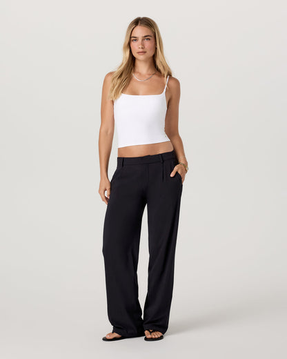 Villa Low Slung Trouser Women's Black Low-Rise Pants - Vuori