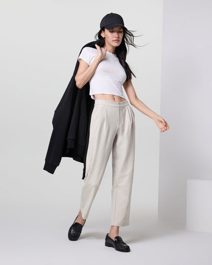 Elevation Ankle Trouser Ecru Heather - Vuori