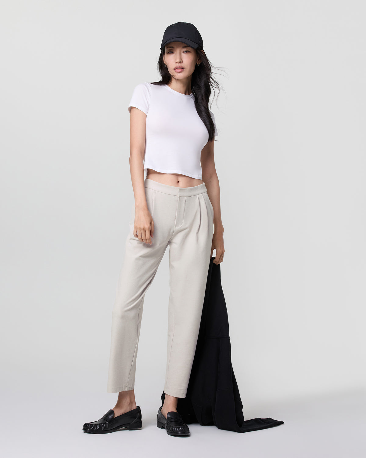 Elevation Ankle Trouser Ecru Heather - Vuori