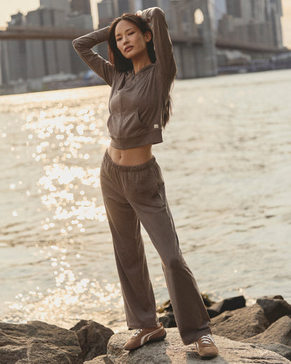 Halo Straight Leg Pant Women's Chia Heather Pants - Vuori