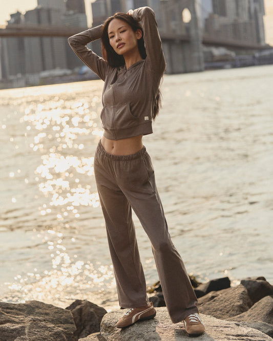 Halo Straight Leg Pant Women's Chia Heather Pants - Vuori