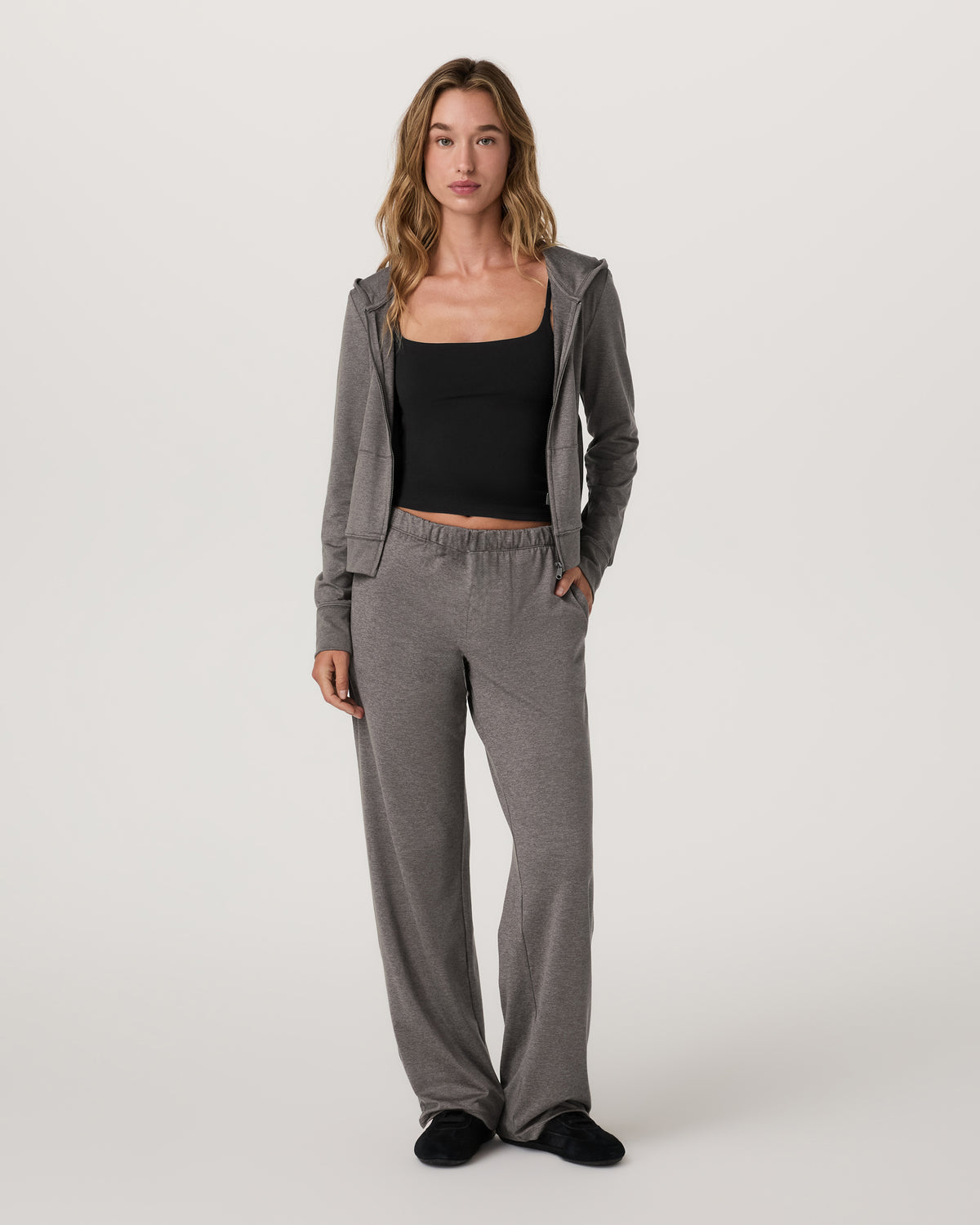 Halo Straight Leg Pant Women's Chia Heather Pants - Vuori