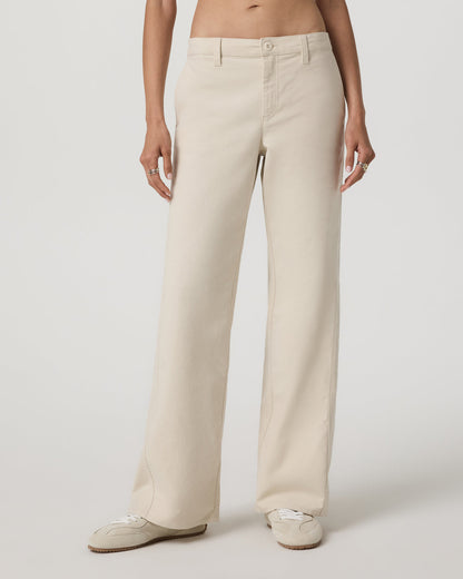 Telluride Twill Pant Women's Bone Mid-Low Rise Pants - Vuori