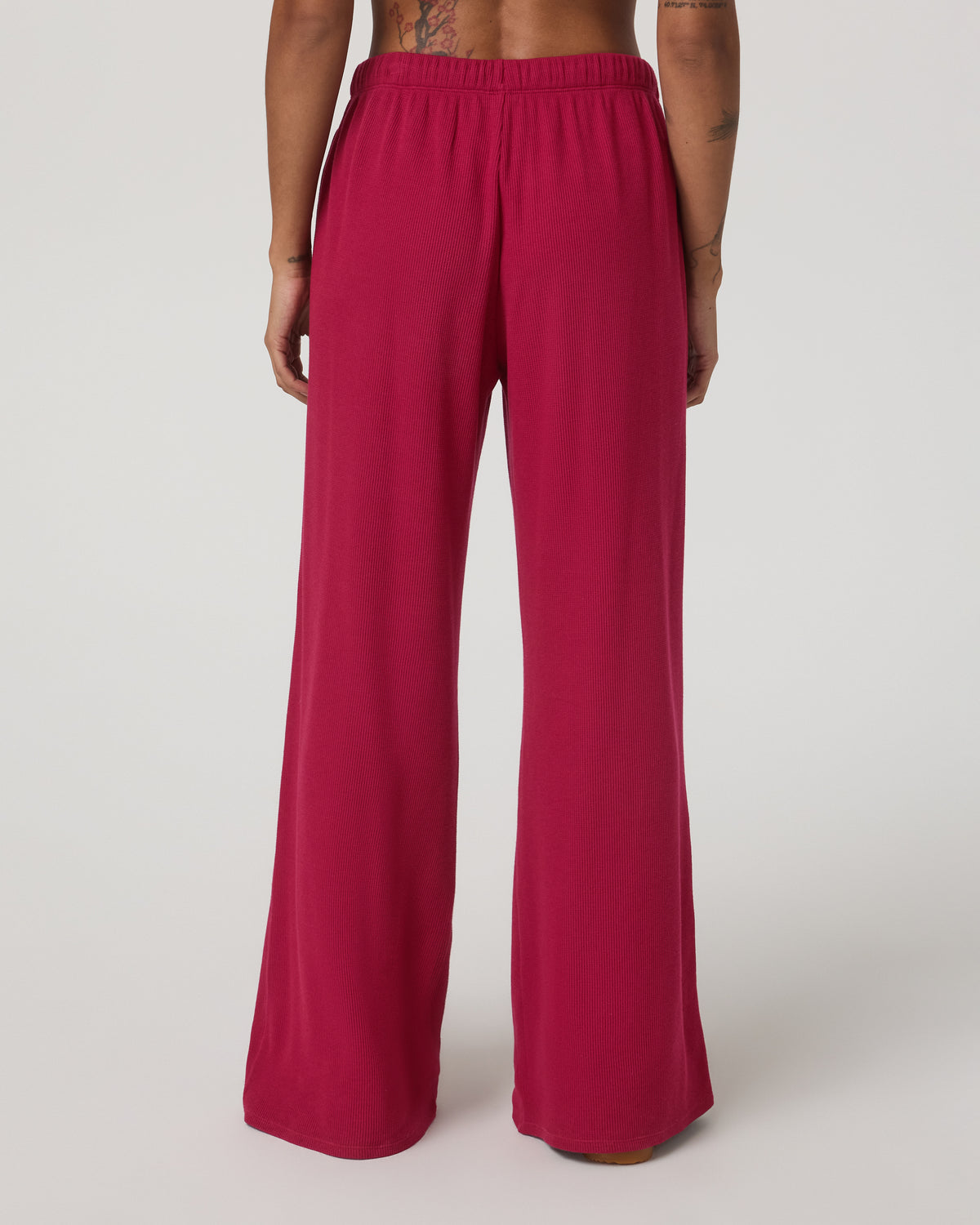 Waffle Wideleg Pant Women's Strawberry Waffle Knit Pant - Vuori