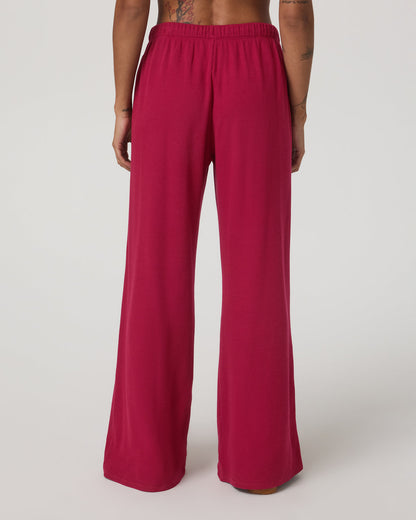 Waffle Wideleg Pant Women's Strawberry Waffle Knit Pant - Vuori