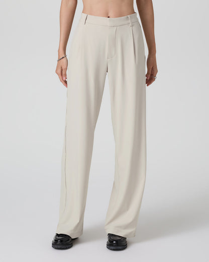 Villa Trouser-Long Mushroom Tailored Pants - Vuori