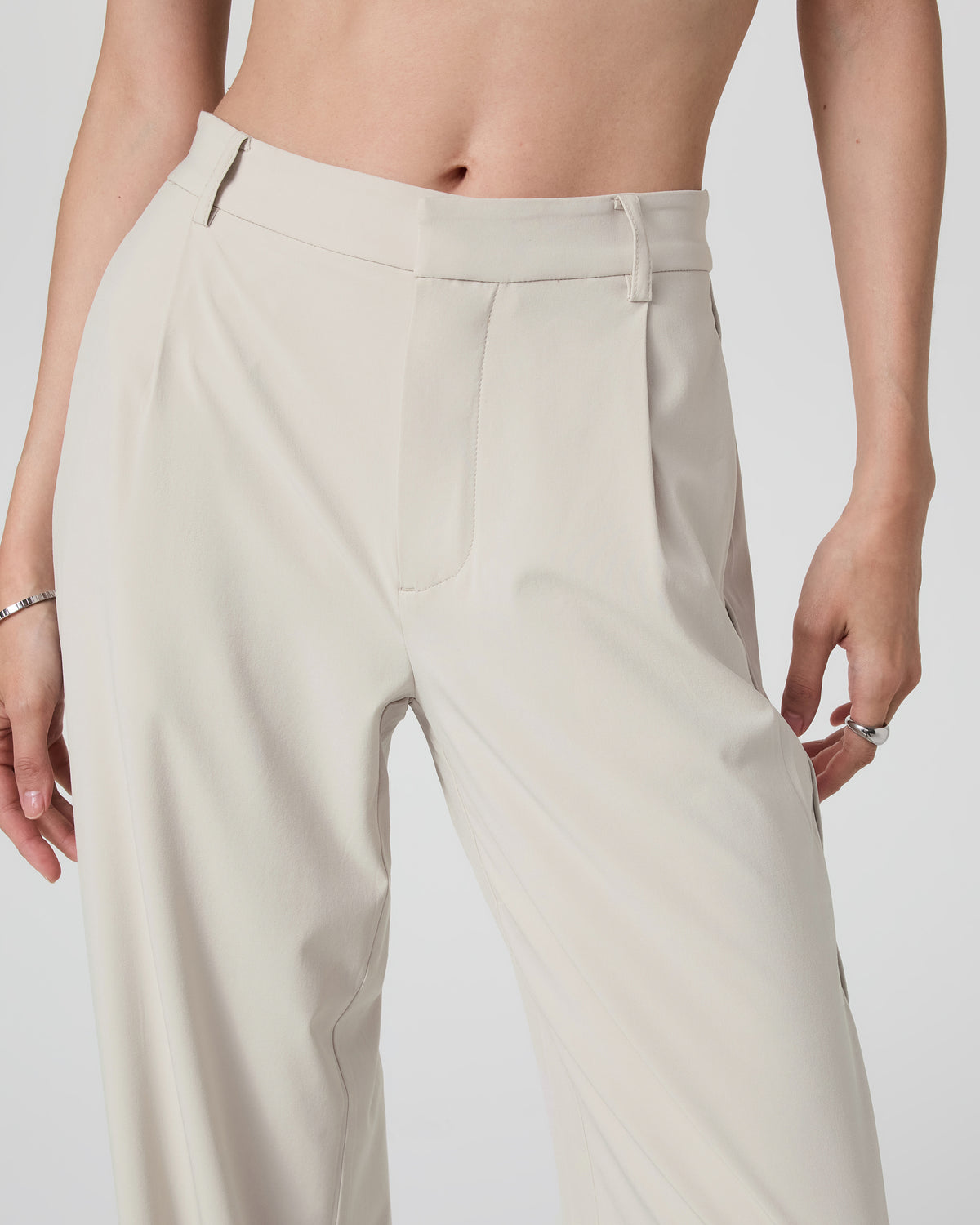 Villa Trouser-Long Mushroom Tailored Pants - Vuori