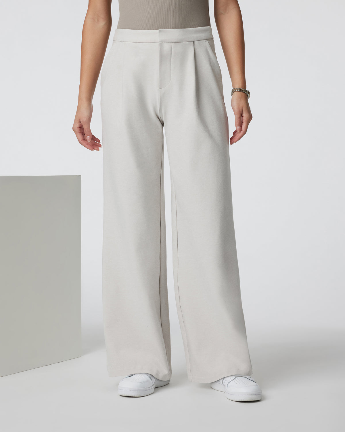 Elevation Trouser-Short Ecru Heather - Vuori