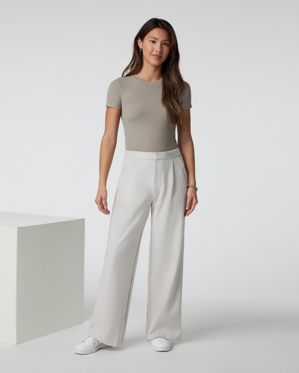 Elevation Trouser-Short Ecru Heather - Vuori