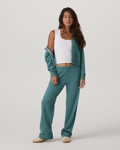 Women's Halo Modern Strght Leg Pant - Short Bluegrass - Vuori
