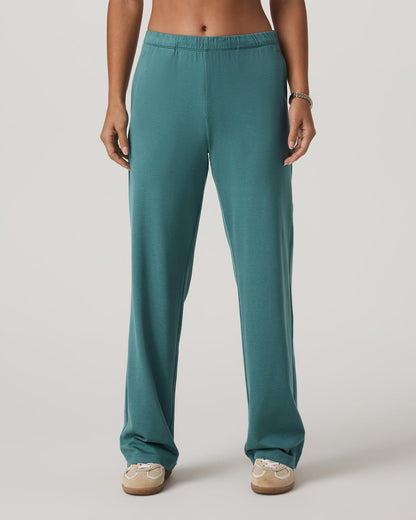 Halo Straight Leg - Long Women's Bluegrass Heather Pant - Vuori