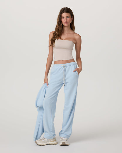 Sedona Straight Leg Sweatpant - Short Crystal Blue Pants - Vuori