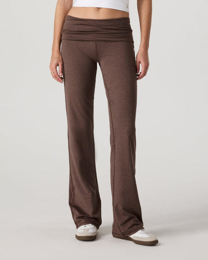 Halo Foldover Pant Chocolate Milk Heather - Vuori