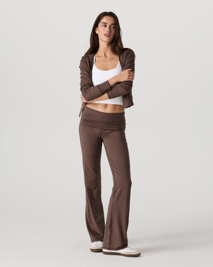 Halo Foldover Pant Chocolate Milk Heather - Vuori