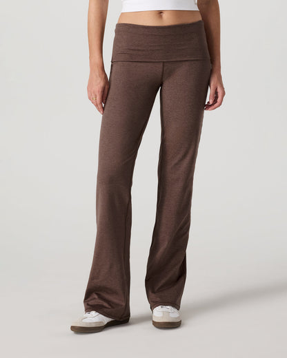 Halo Foldover Pant Chocolate Milk Heather - Vuori