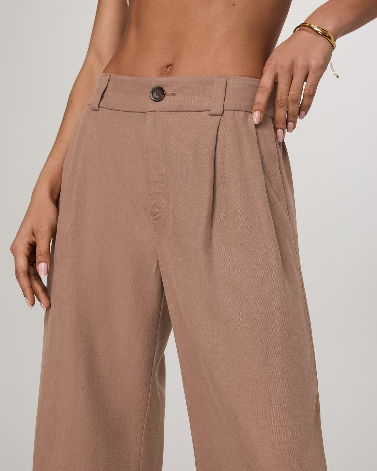 Trestles Twill Wideleg Women's Nutmeg Trouser Pants - Vuori