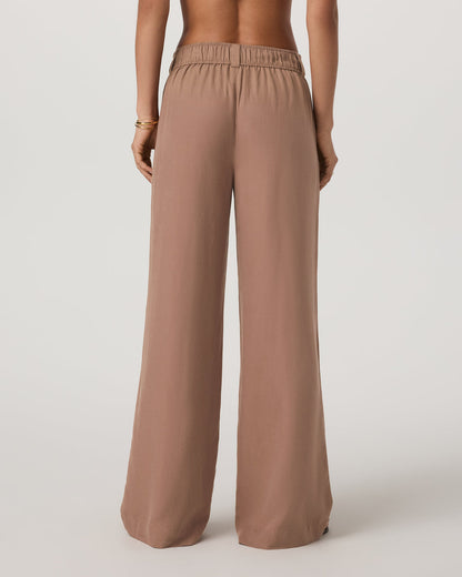 Trestles Twill Wideleg Women's Nutmeg Trouser Pants - Vuori