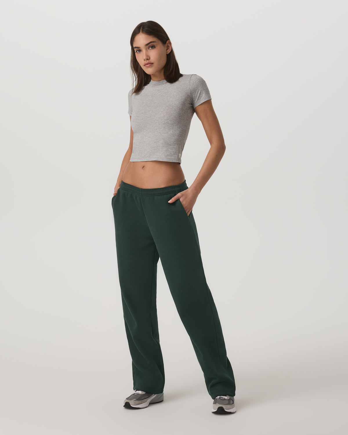 Women's Restore Straight Leg Sweatpant - Long Evergreen - Vuori