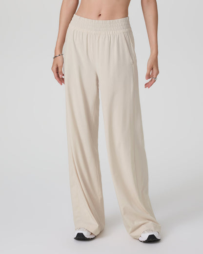Villa Wideleg Pant - Long Women's Tall Milkweed Pants - Vuori