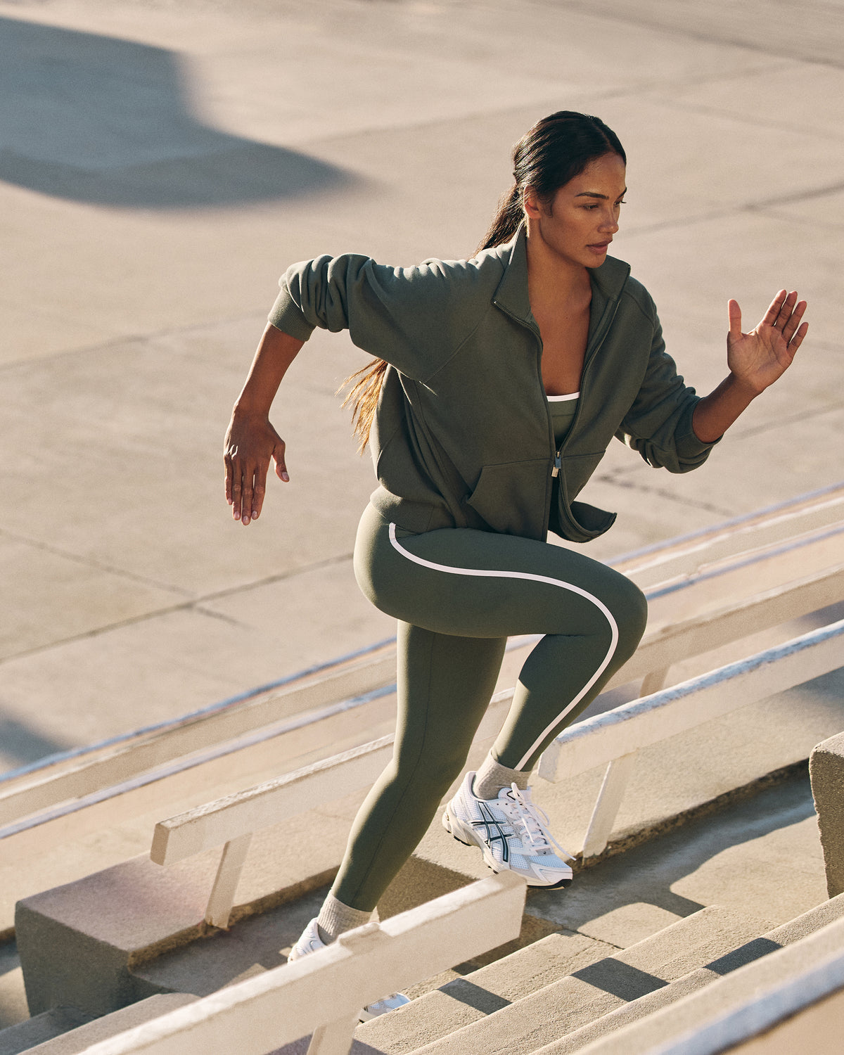 Vuori AllTheFeels™ Corset Legging Women's Agate Green Leggings - Vuori