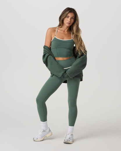 Vuori AllTheFeels™ Corset Legging Women's Agate Green Leggings - Vuori