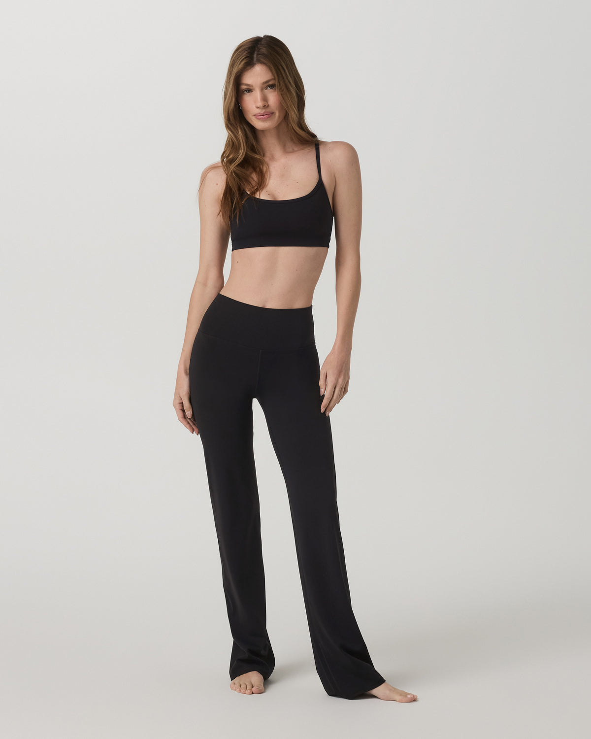 Vuori AllTheFeels™ Straight Leg - Short Women's Black Leggings - Vuori