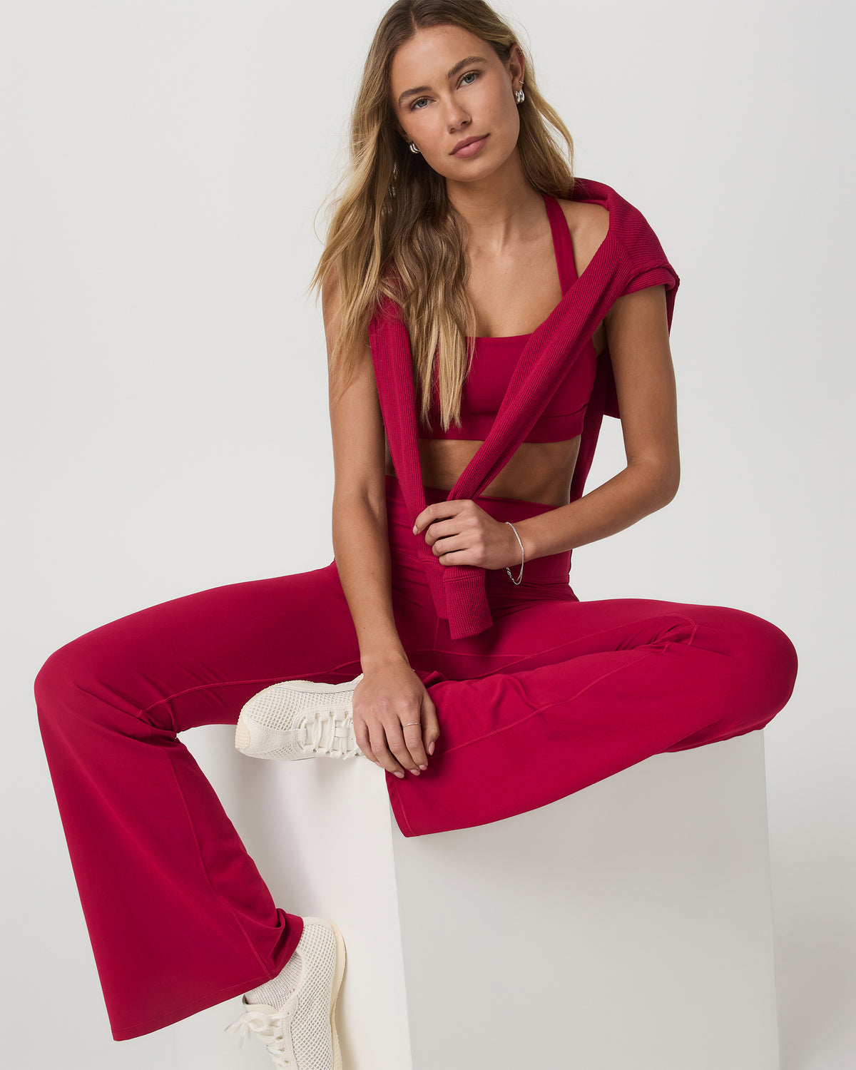 Vuori AllTheForm™ Flare - Short Strawberry Leggings - Vuori