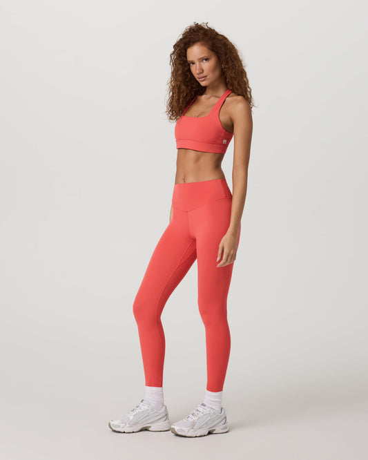 Vuori AllTheForm™ Legging - Long Women's Bright Coral Leggings - Vuori