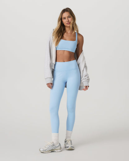 Inversion Rib Legging Women's Crystal Blue Rib Knit Leggings - Vuori