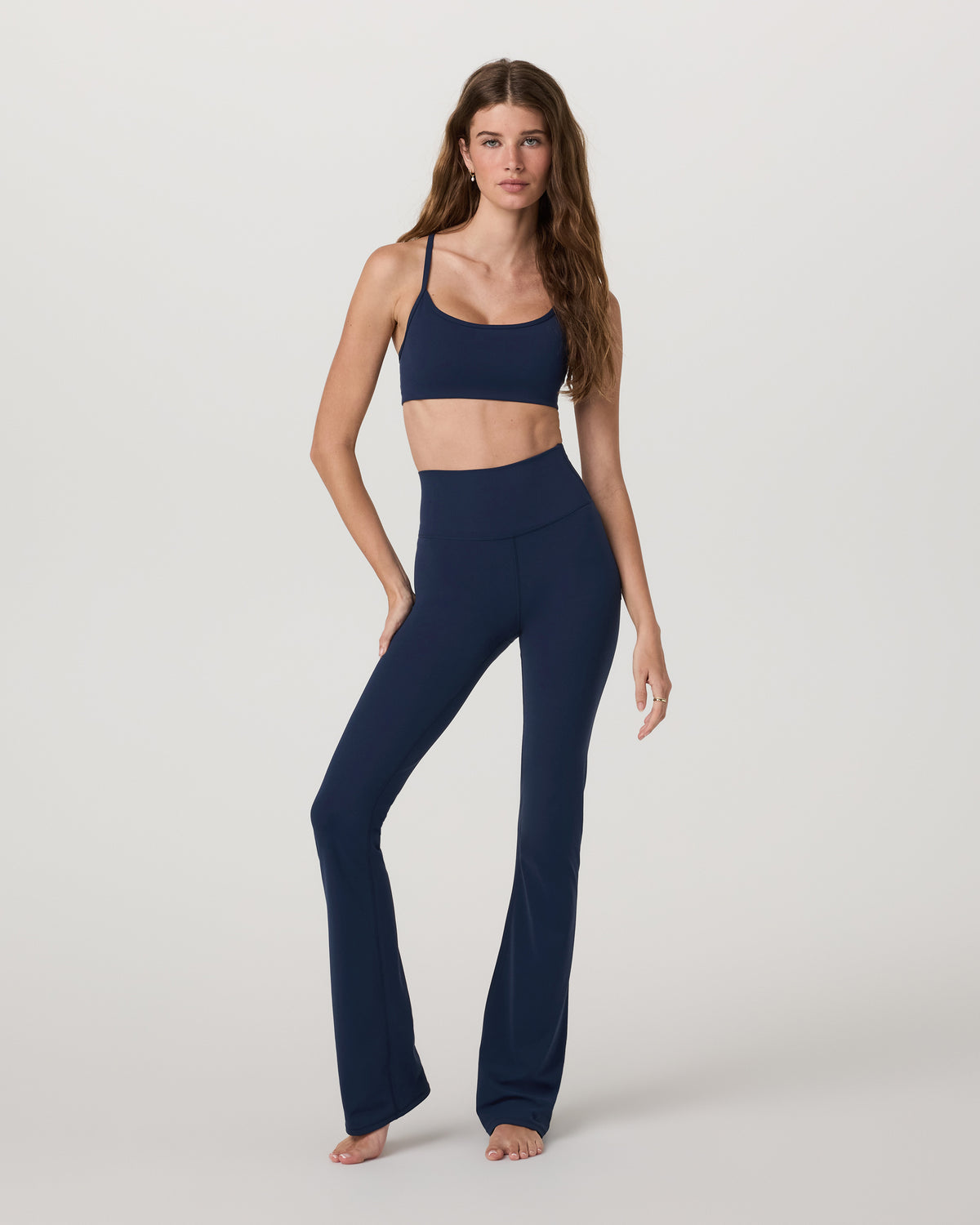 Vuori AllTheFeels™ Slim Flare Blue Coast Leggings - Vuori