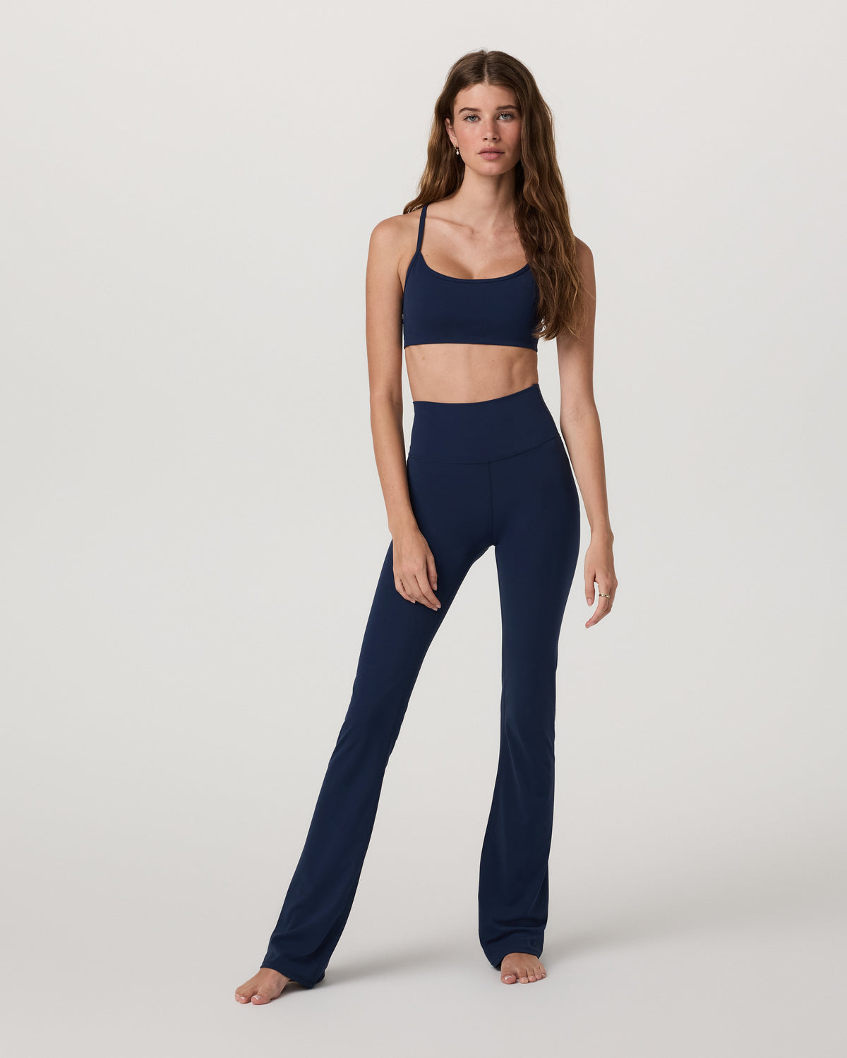 Vuori AllTheFeels™ Slim Flare Blue Coast Leggings - Vuori