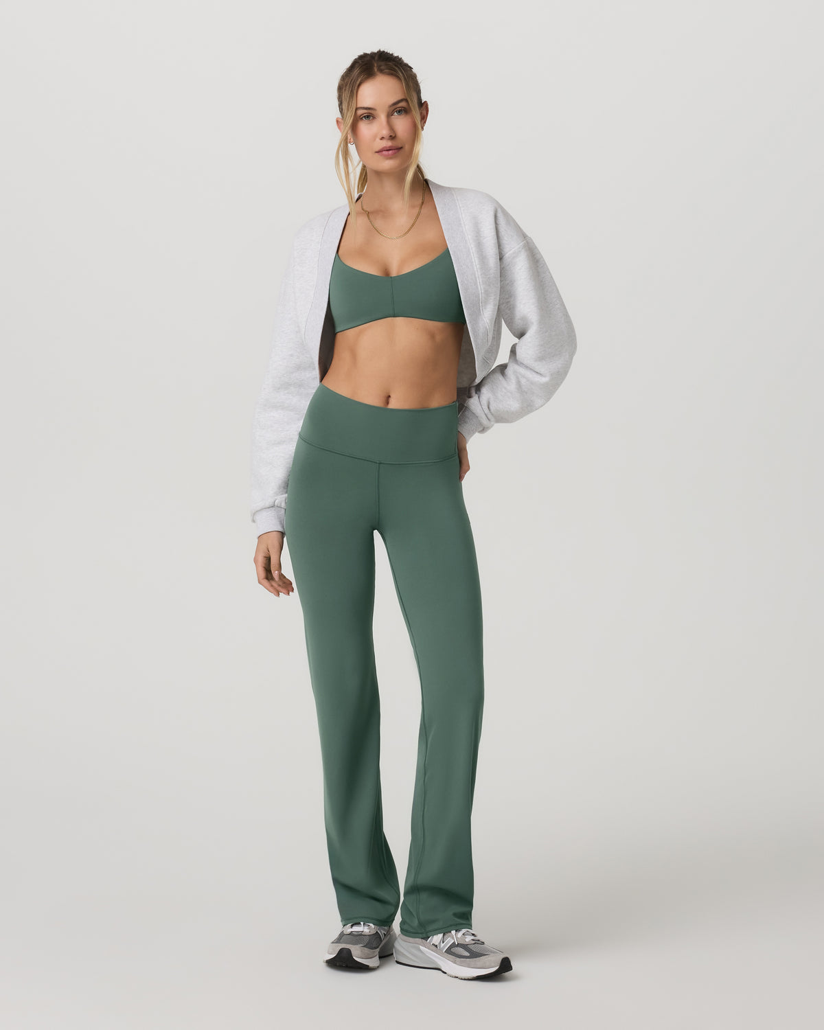 Vuori AllTheFeels™ Straight Leg Women's Agate Green Leggings - Vuori