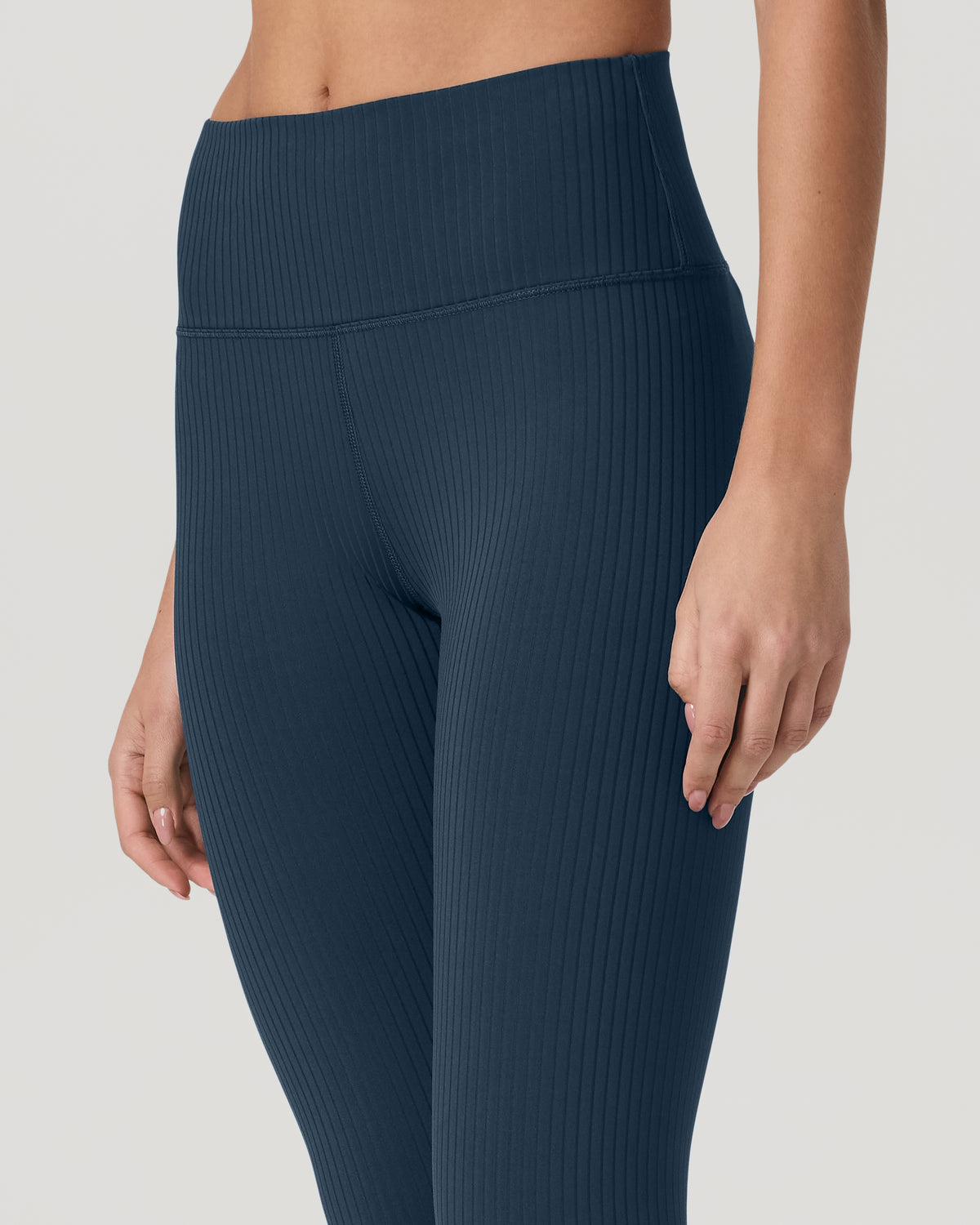 Inversion Rib Legging Women's Ocean Blue Rib Knit Leggings - Vuori