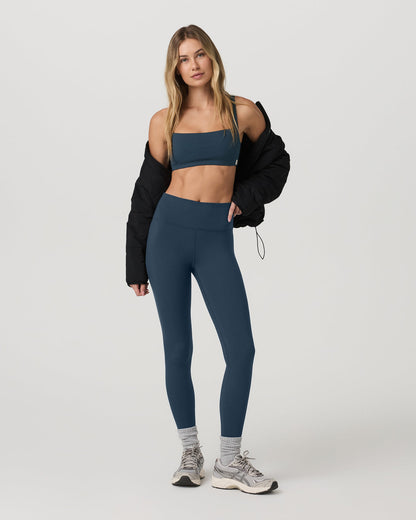 Inversion Rib Legging Women's Ocean Blue Rib Knit Leggings - Vuori