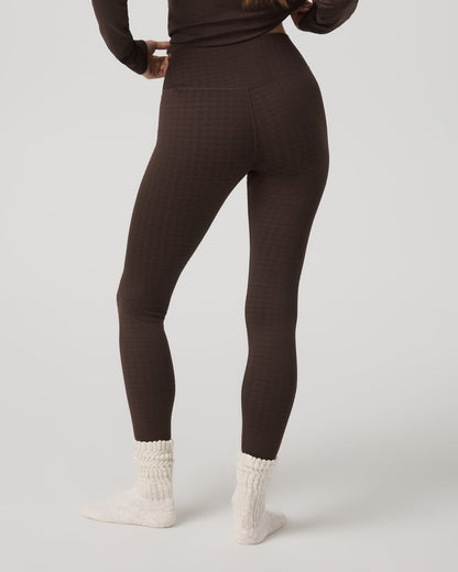 Women's Textured Chilled Out Legging Java Houndstooth - Vuori