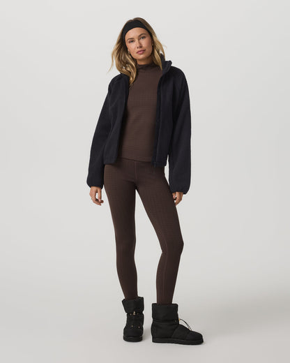 Women's Textured Chilled Out Legging Java Houndstooth - Vuori