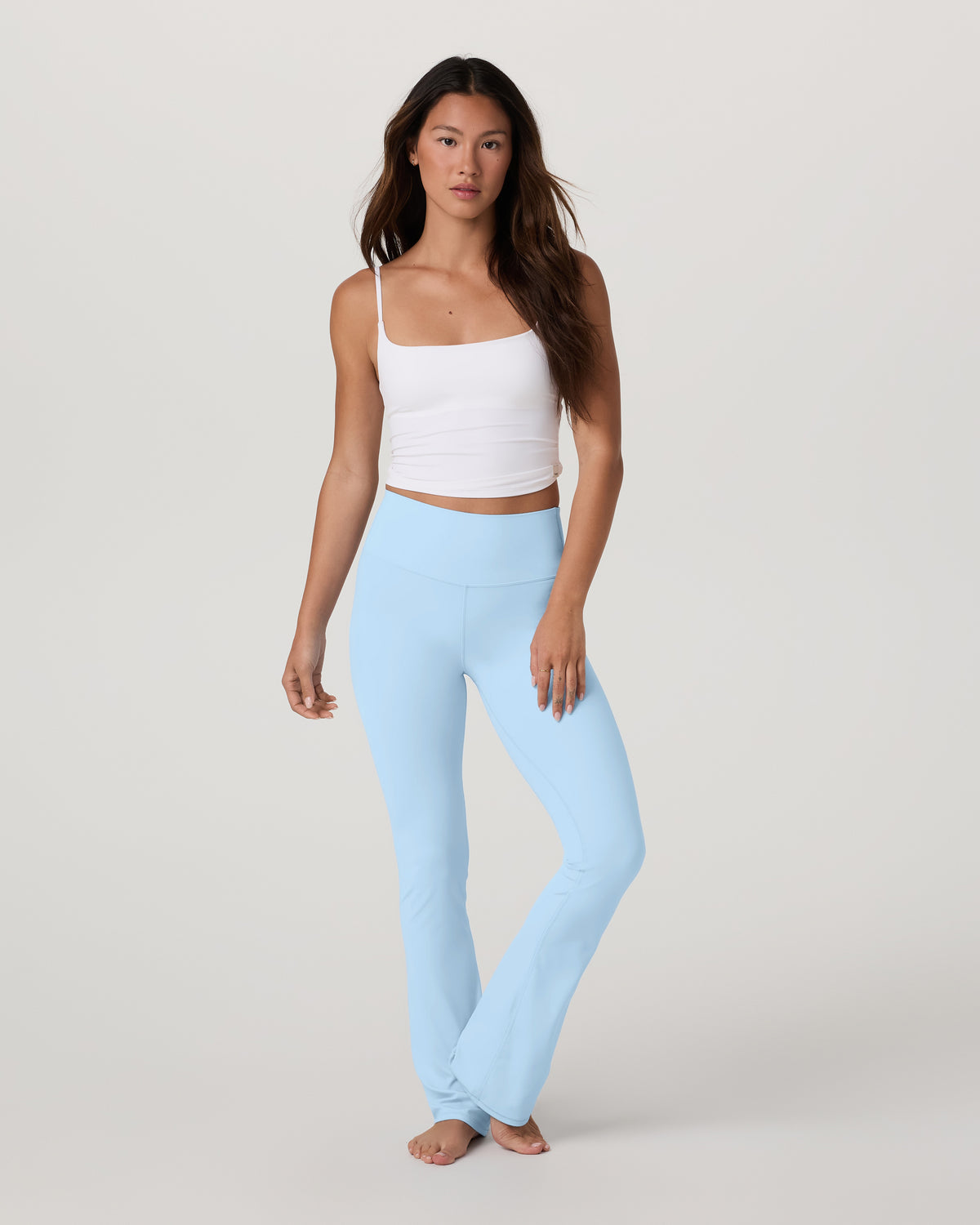 Vuori AllTheFeels™ Slim Flare Crystal Blue Leggings - Vuori