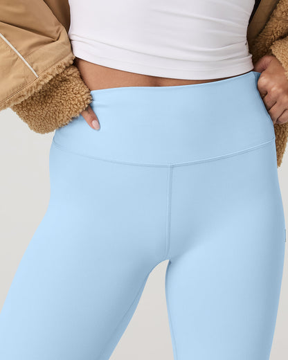 Vuori AllTheFeels™ Slim Flare Crystal Blue Leggings - Vuori