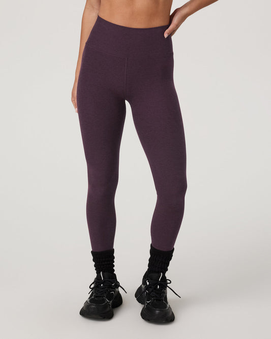 Clean Elevation Legging - Short Raisin Heather Leggings - Vuori