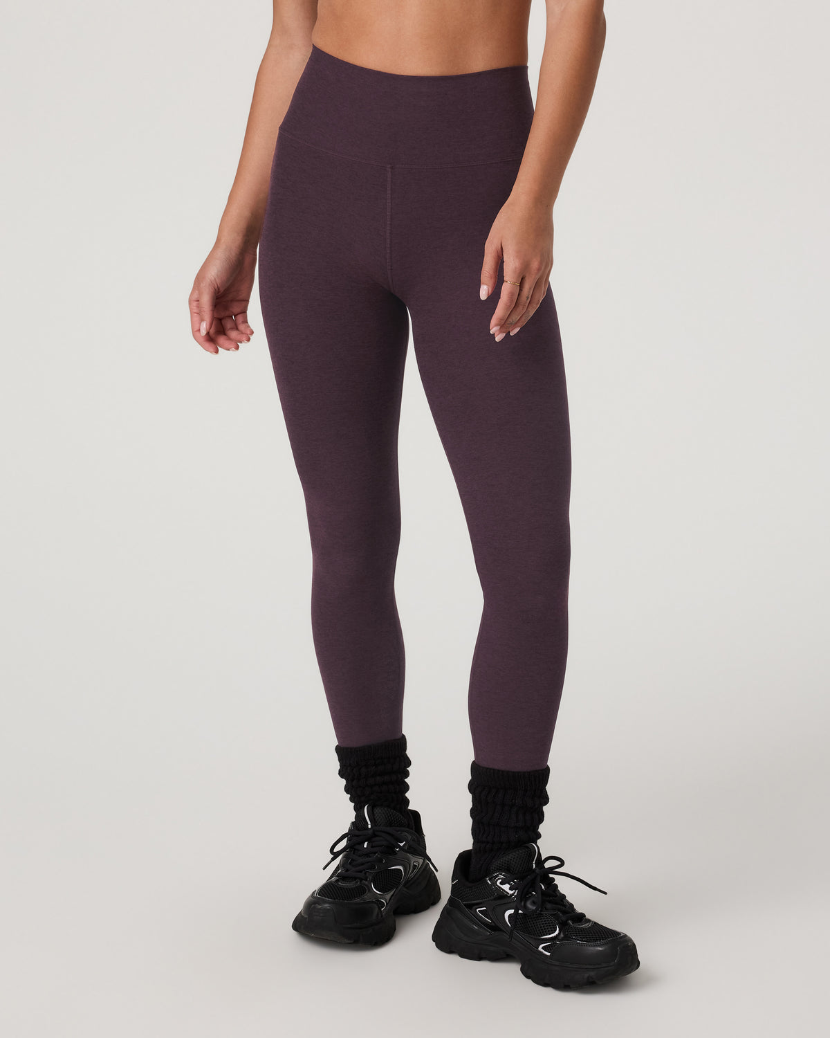 Clean Elevation Legging - Long Raisin Heather Leggings - Vuori