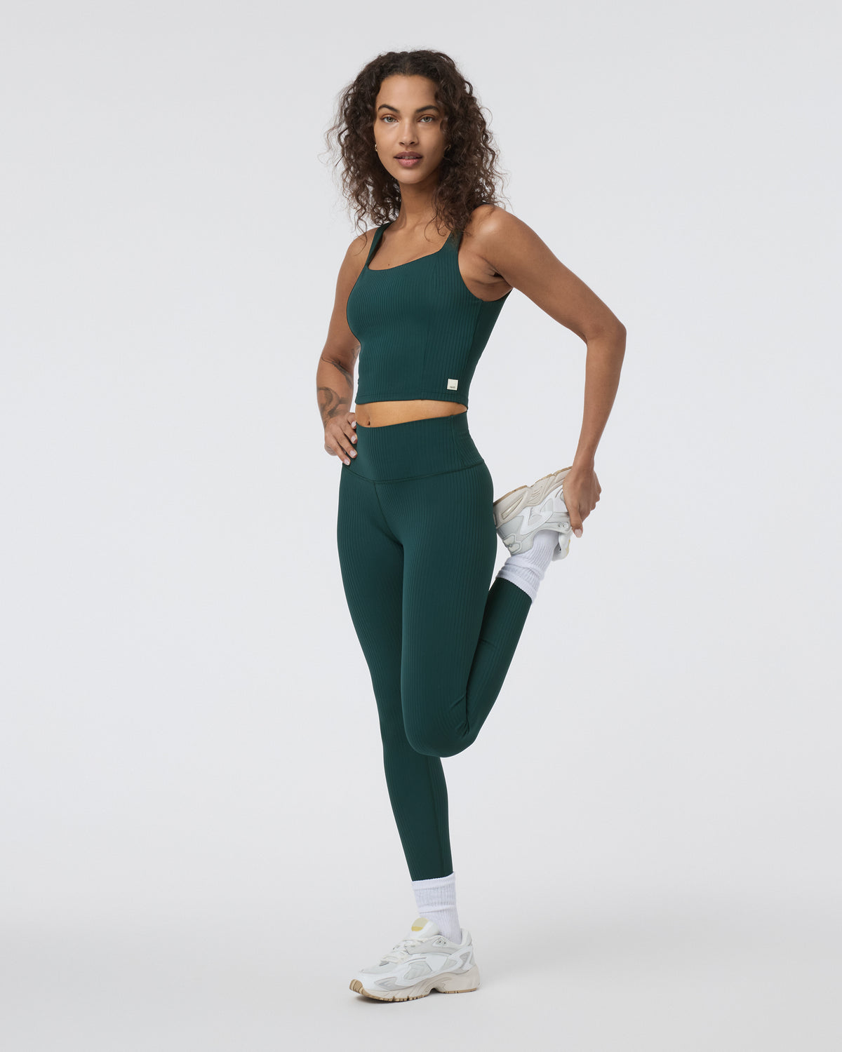 Inversion Rib Legging Moss - Vuori