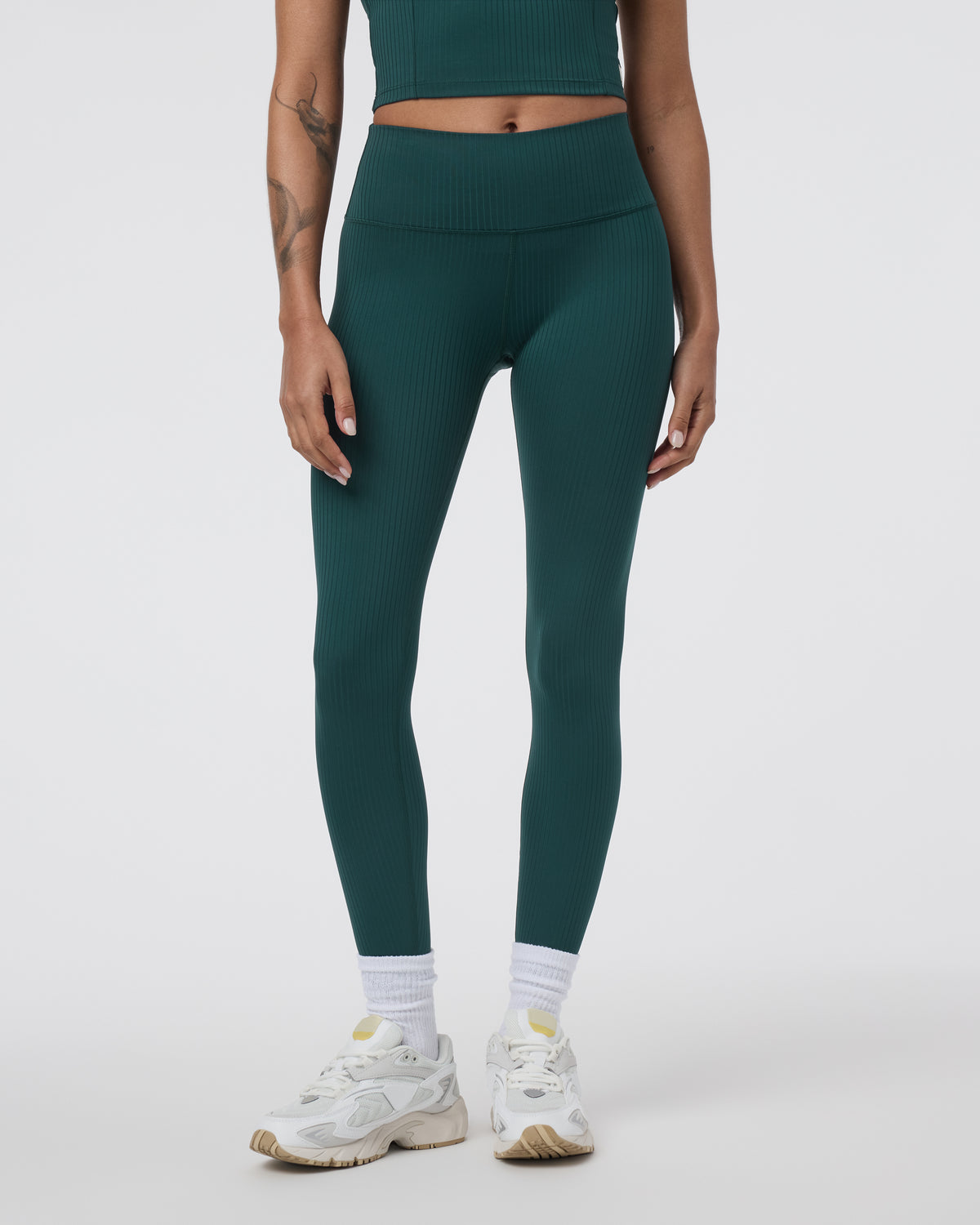 Inversion Rib Legging Moss - Vuori